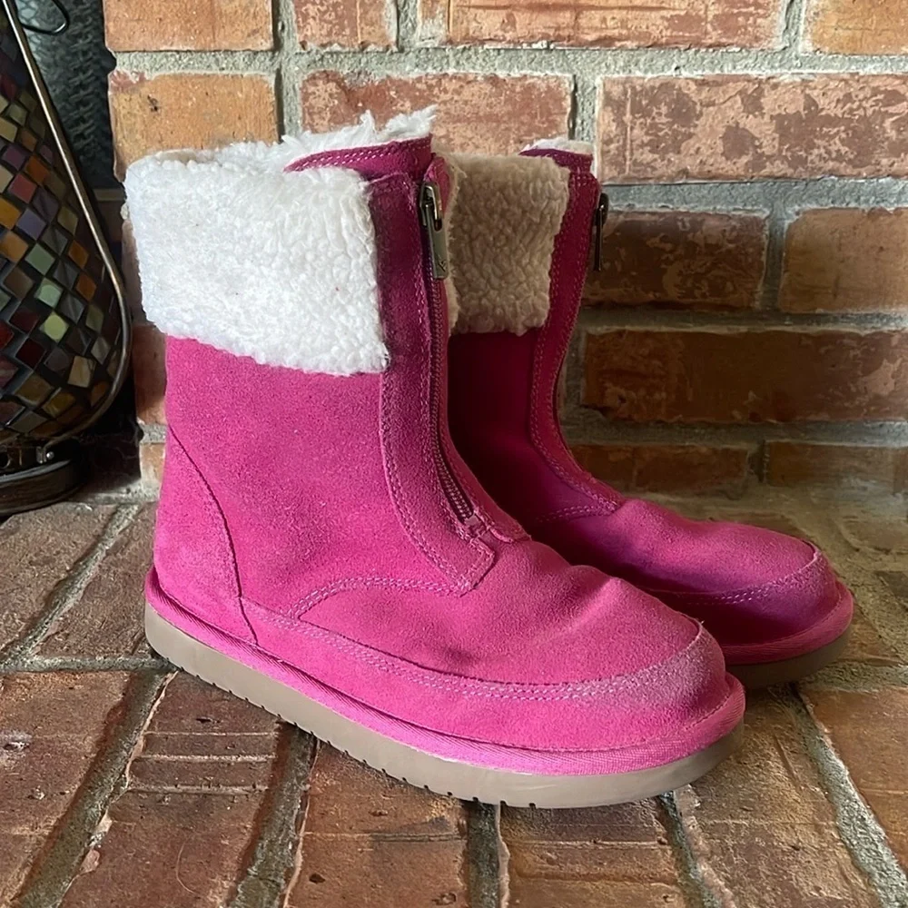 Koolaburra by Ugg Lytta Raspberry Rose Front Zipper Boots